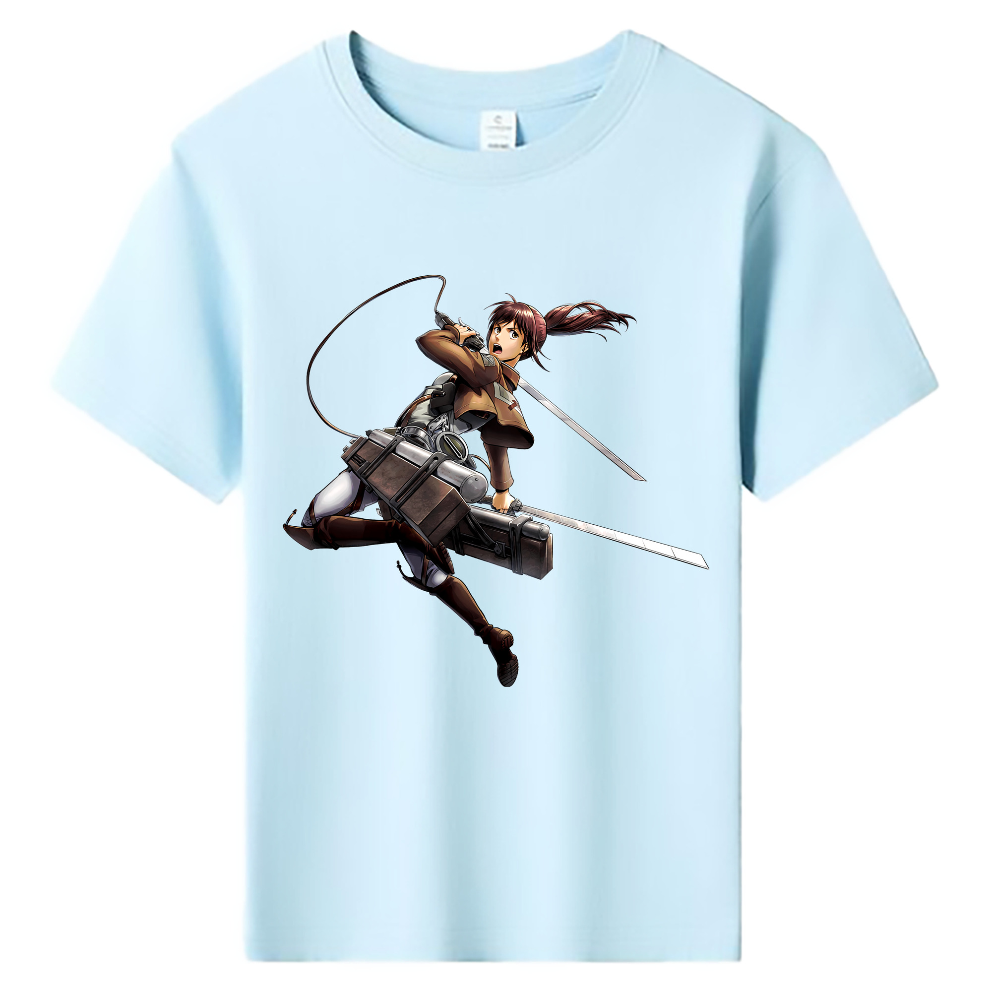 （画像用） 進撃の巨人 サシャ·ブラウス Attack on Titan Sasha Blaus 綿100％キッズTシャツ（フロントプリント）